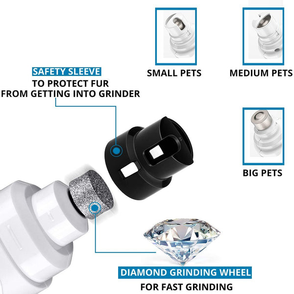 Rechargeable Painless Pet's Nail Grinder - bestdogssupplies